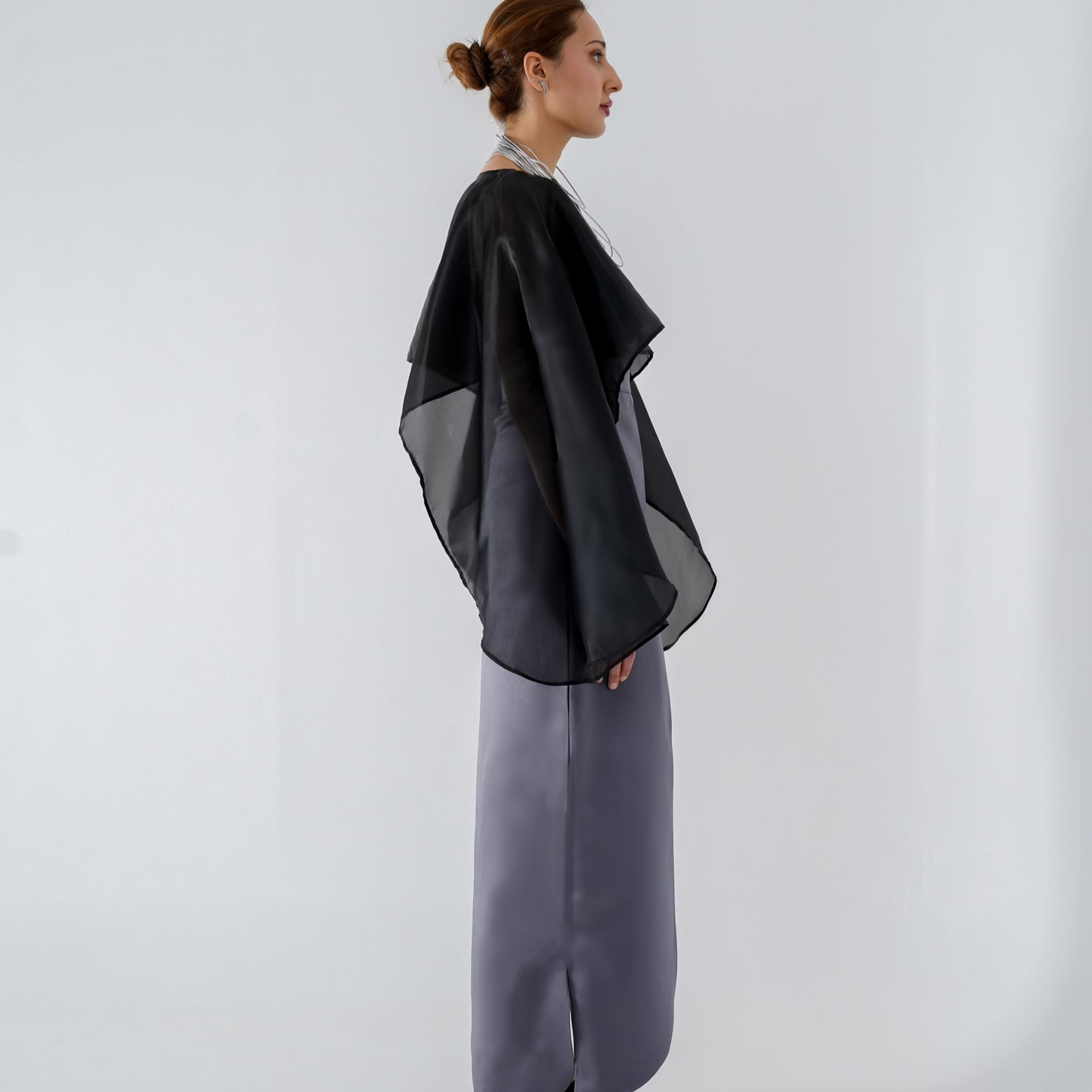HIGH-WAIST WARP SKIRT