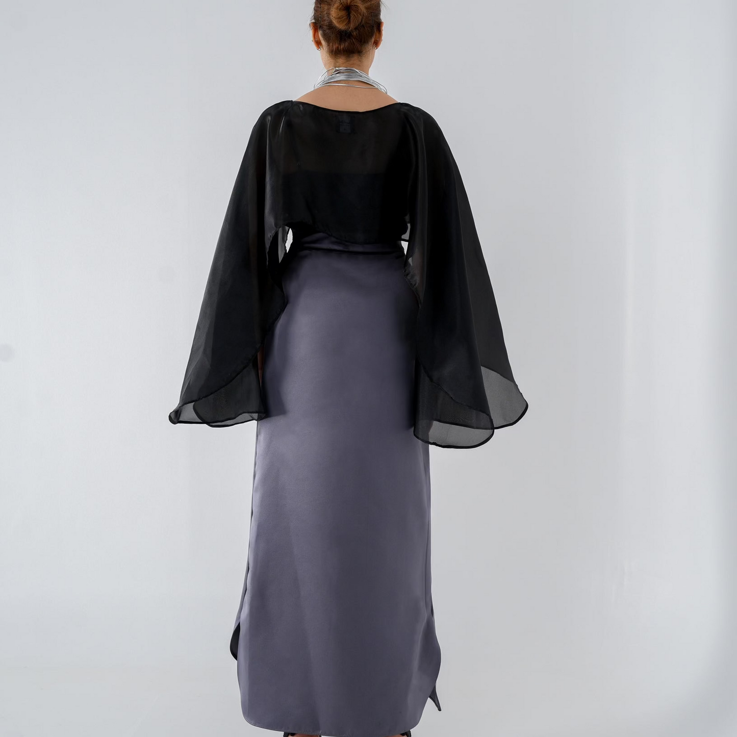 HIGH-WAIST WARP SKIRT