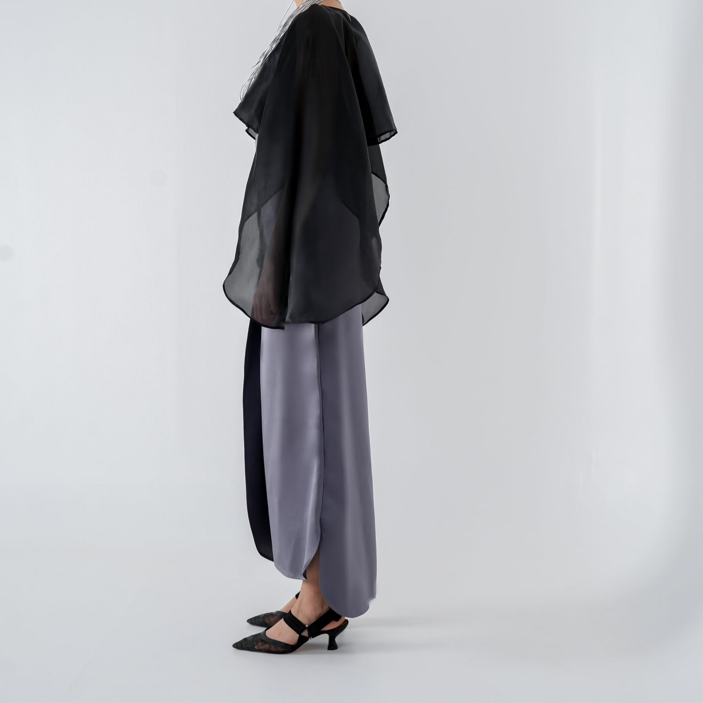 HIGH-WAIST WARP SKIRT