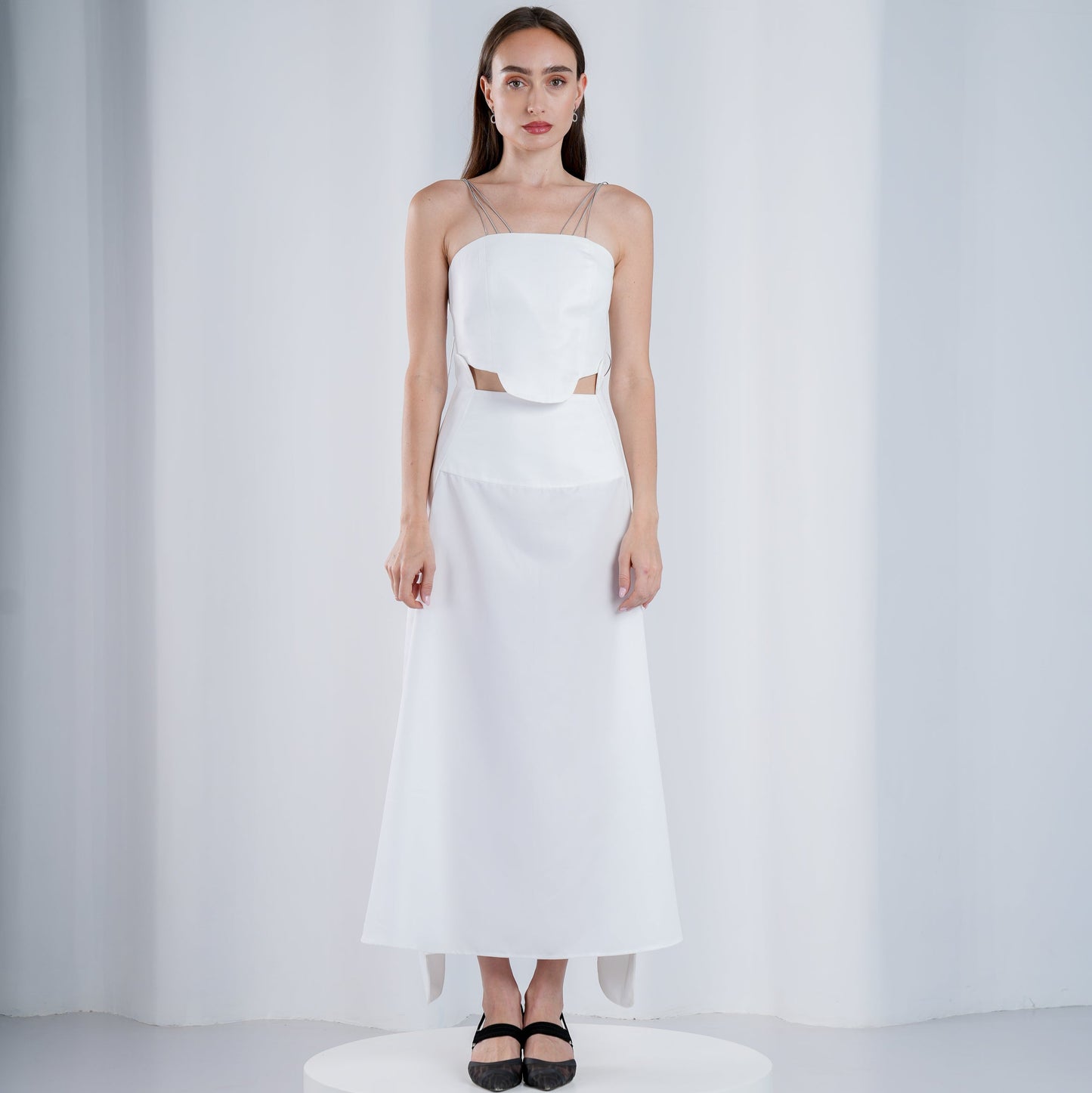 CURVY YOKE CIRCULAR SKIRT