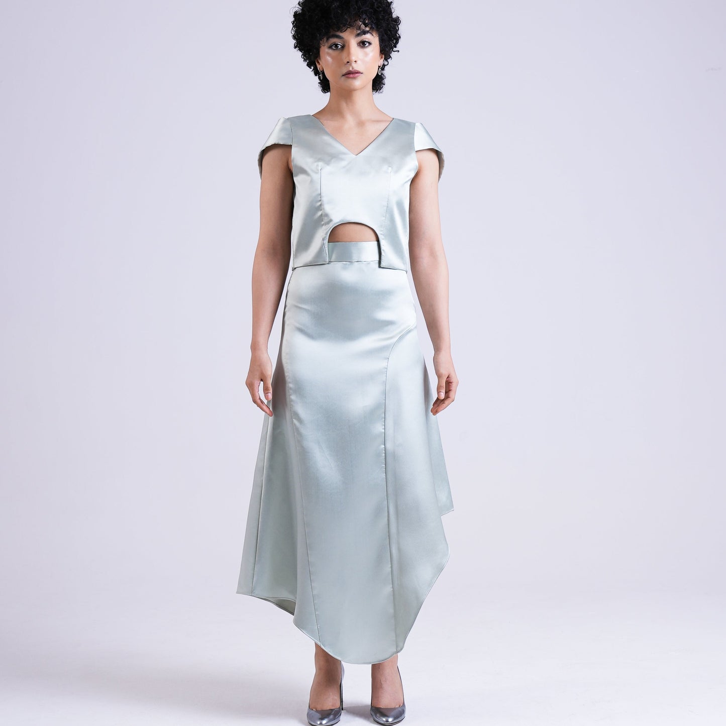ALINE SKIRT WITH CURVY CUTS