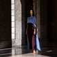 CAPE WITH A CIRCULAR CUT