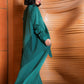 GREEN DRESS WITH CUTS
