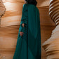 GREEN DRESS WITH CUTS