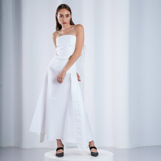 CURVY YOKE CIRCULAR SKIRT