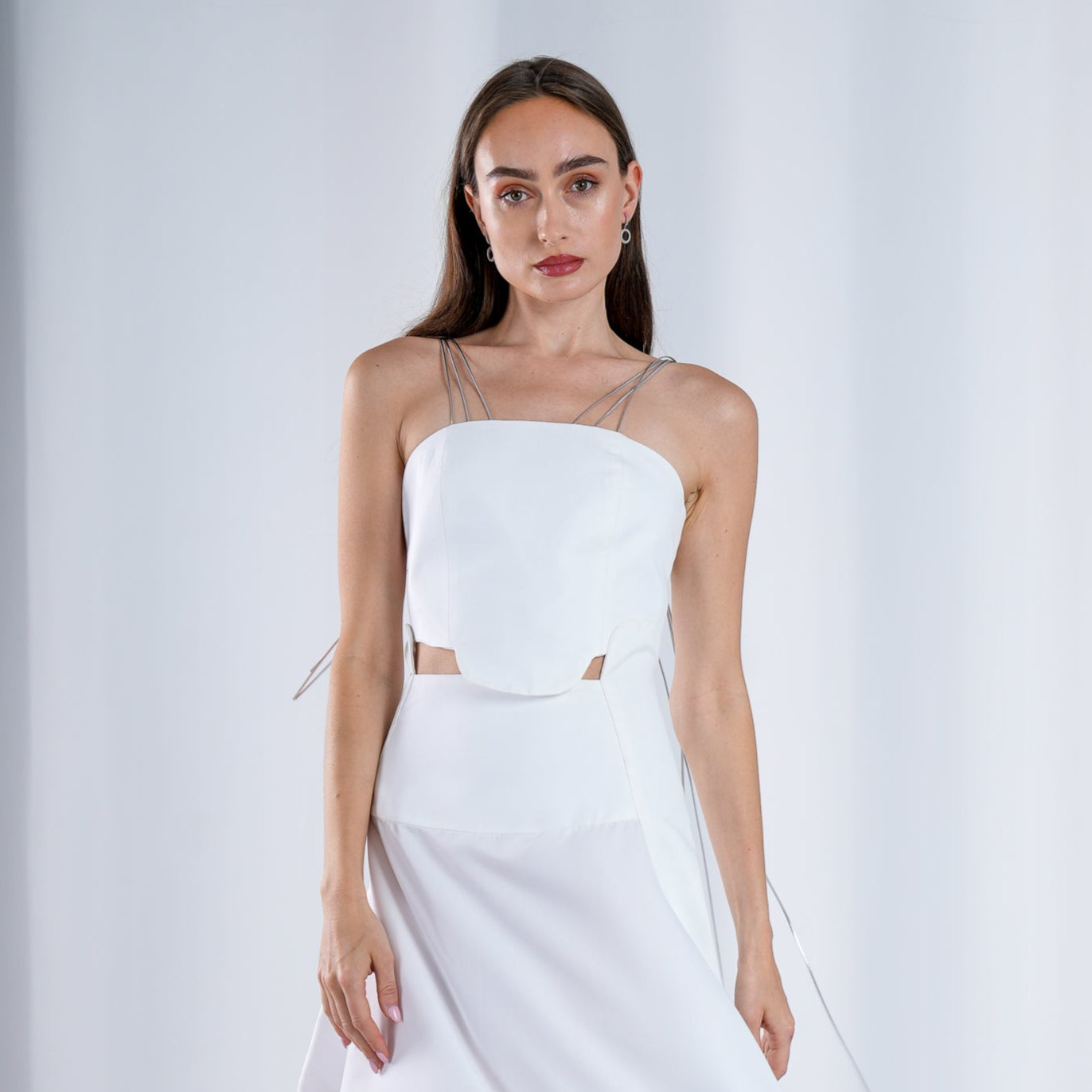 CORSET TOP WITH CULPTER EDGE