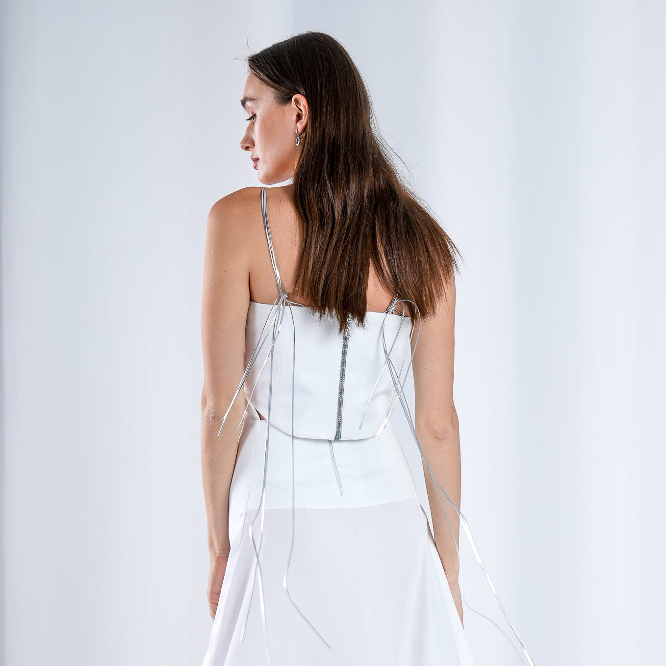 CORSET TOP WITH CULPTER EDGE