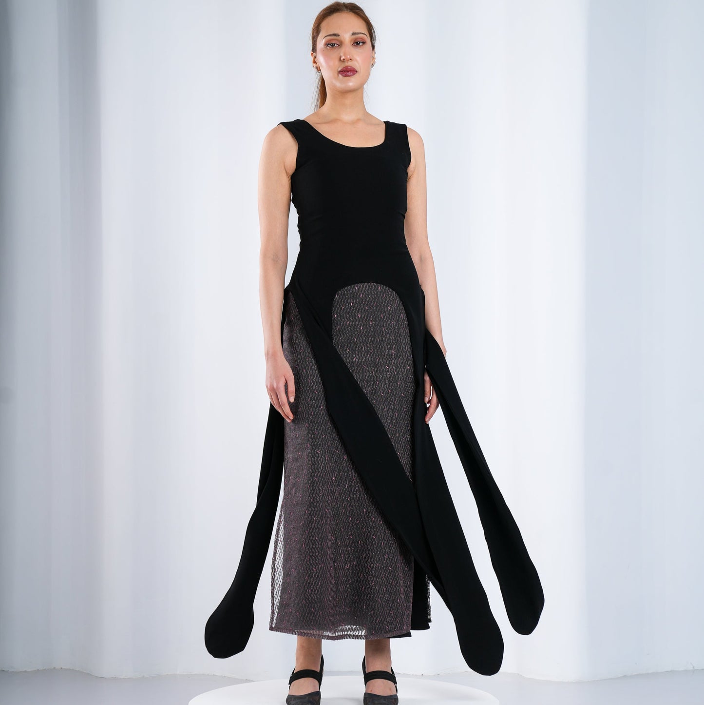 DRESS WITH PANELS