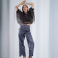 PANTS WITH CURVY BACK YOKE