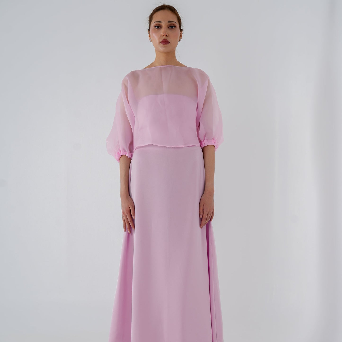 DRESS WITH PUFFY SLEEVE