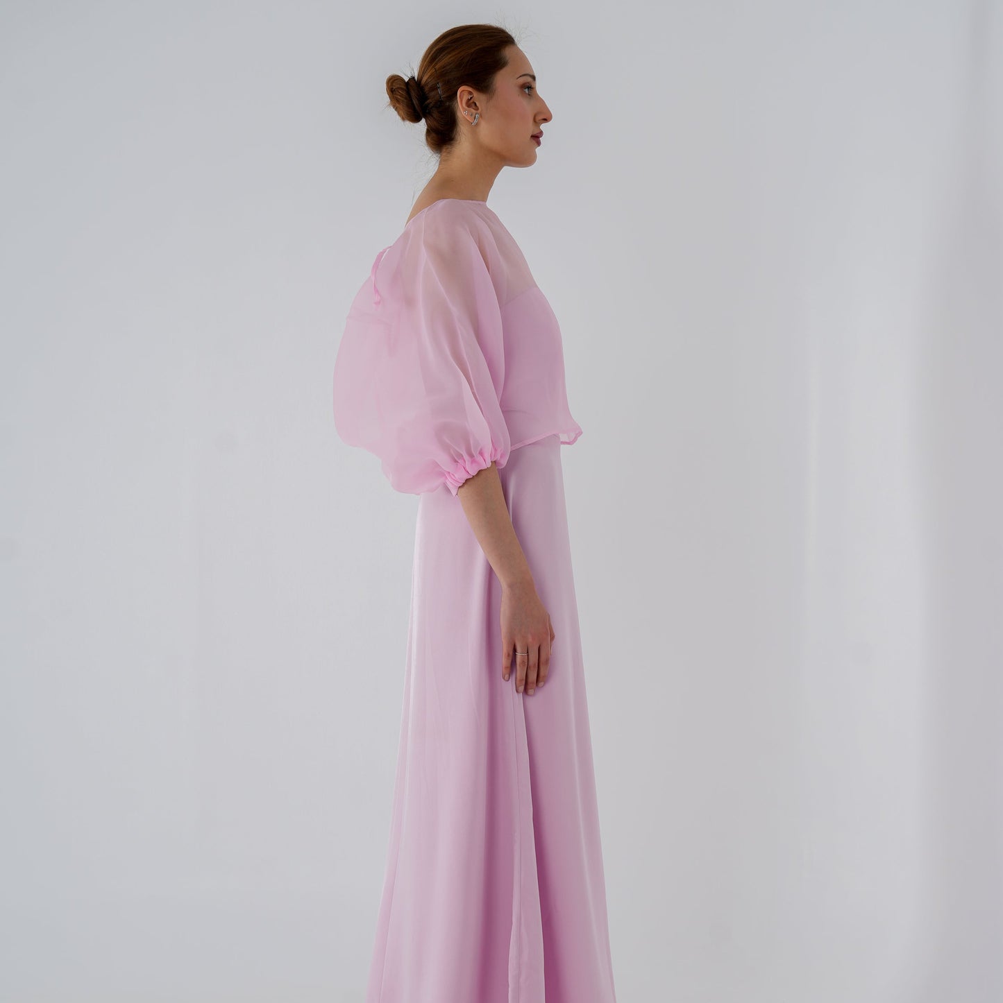 DRESS WITH PUFFY SLEEVE