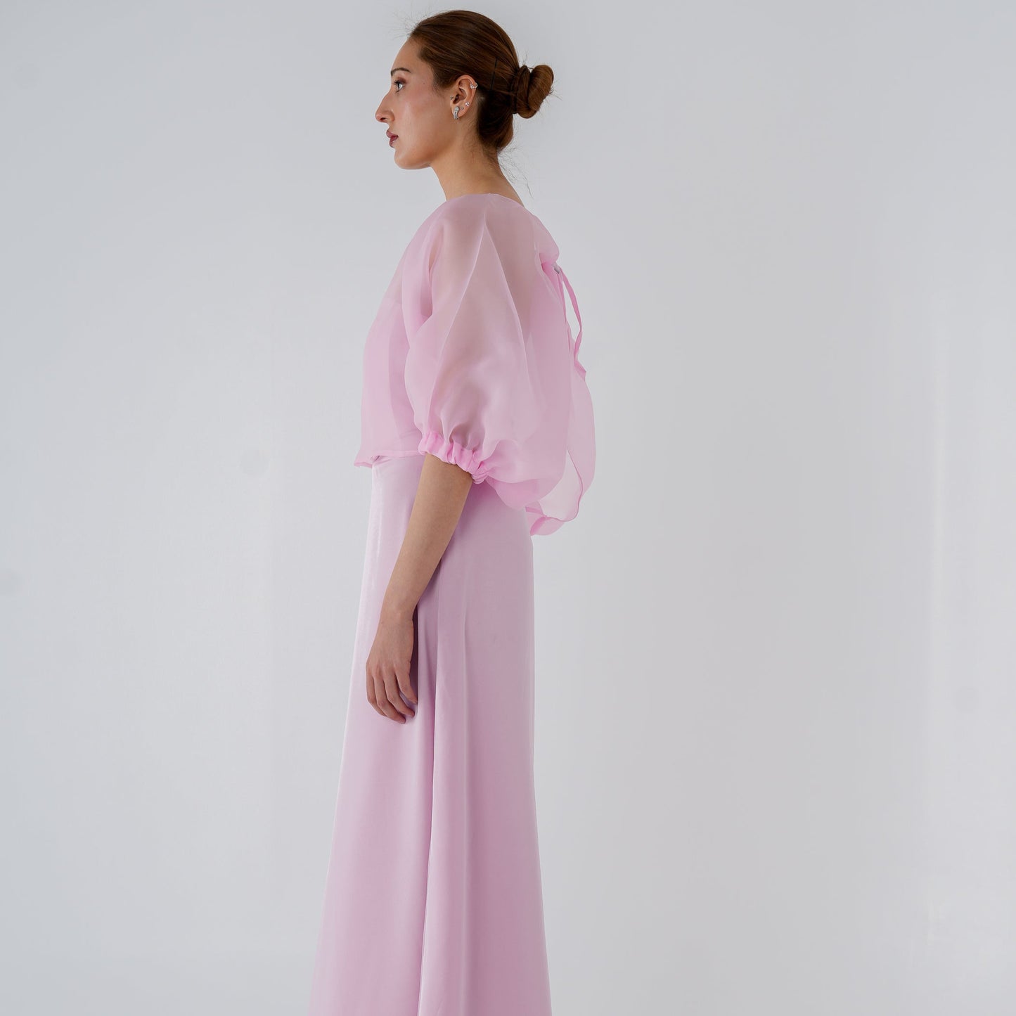 DRESS WITH PUFFY SLEEVE