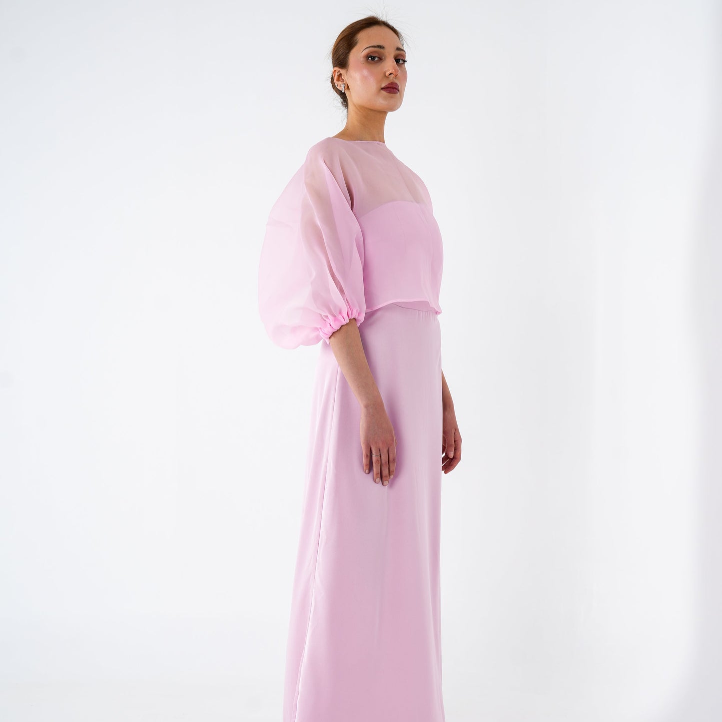 DRESS WITH PUFFY SLEEVE