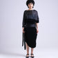 SKIRT WITH CURVY CUTS