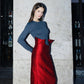 PINCEL SKIRT WITH PRINCESS CUT