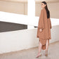 CREPE BROWN LAYERS DRESS