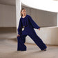 CRAPE BLUE TOP