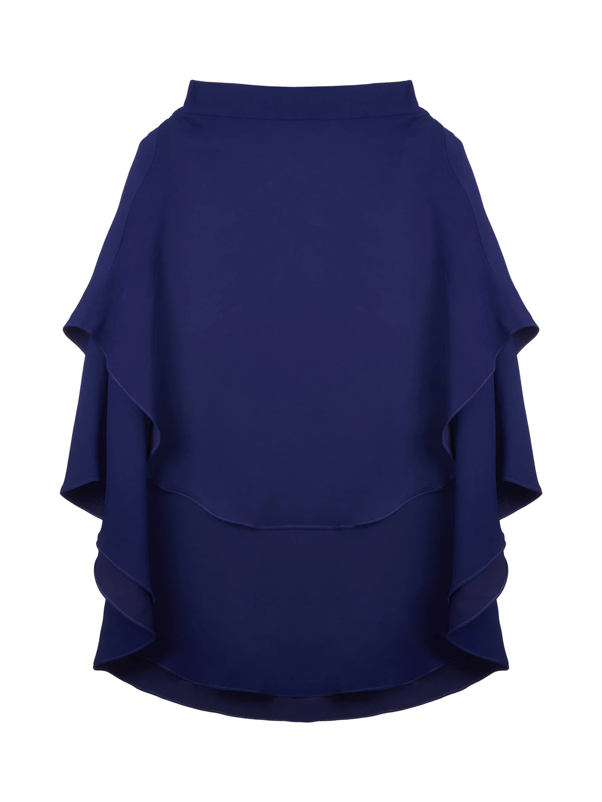 CRAPE BLUE SKIRT